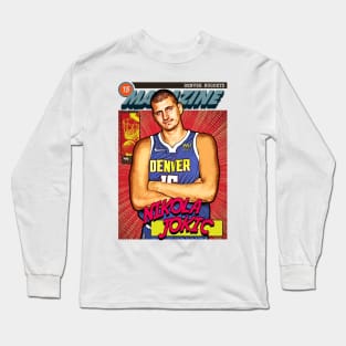 Jokic - Comics Magazine Retro 90s Long Sleeve T-Shirt